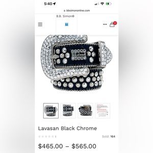BB Simon Lavasan Black Chrome belt